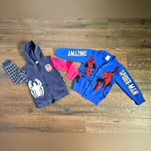 Spider-Man Kids Hoodie and Cardigan Set - 3T
